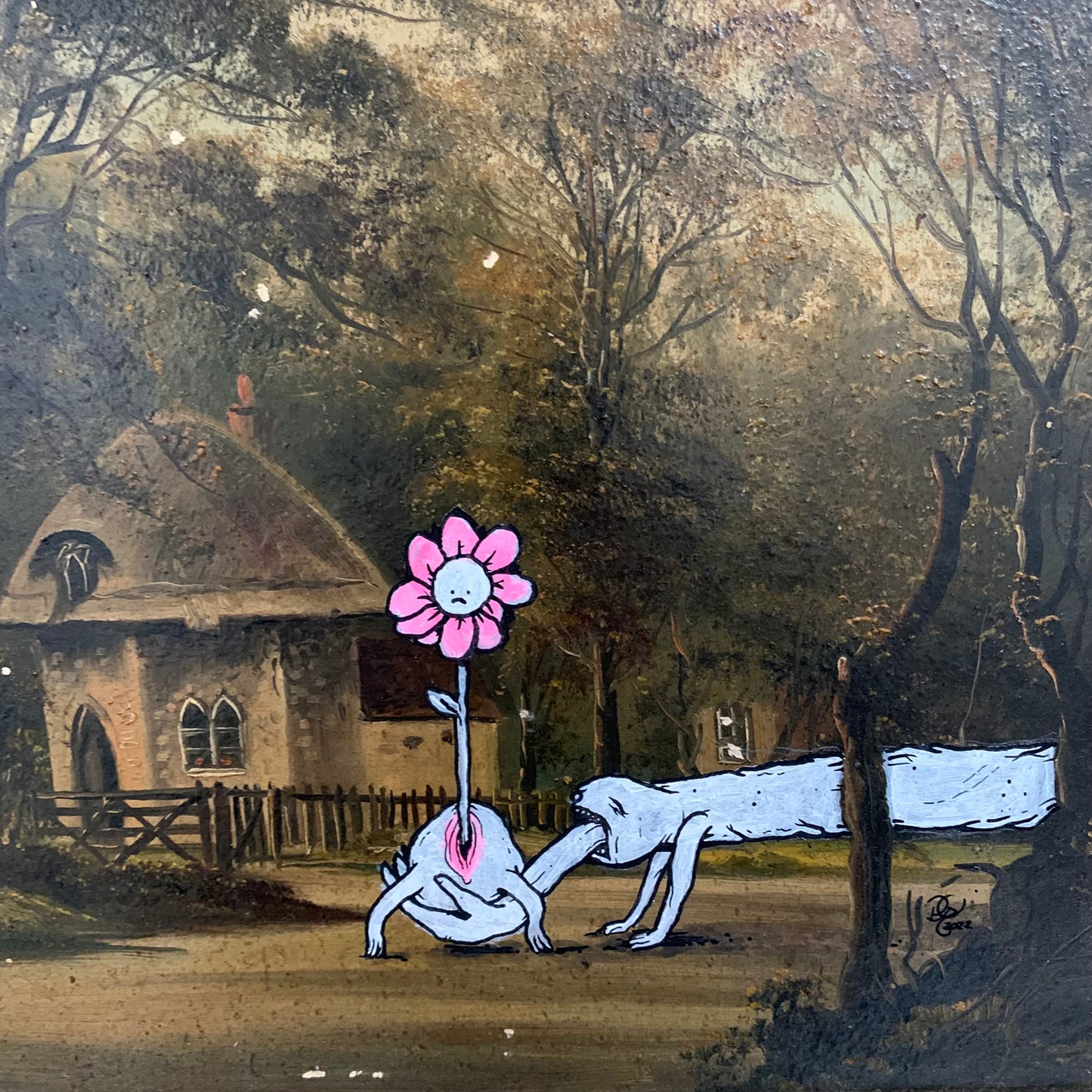 Forbidden Fruit - Diptych - Painting on Paintings