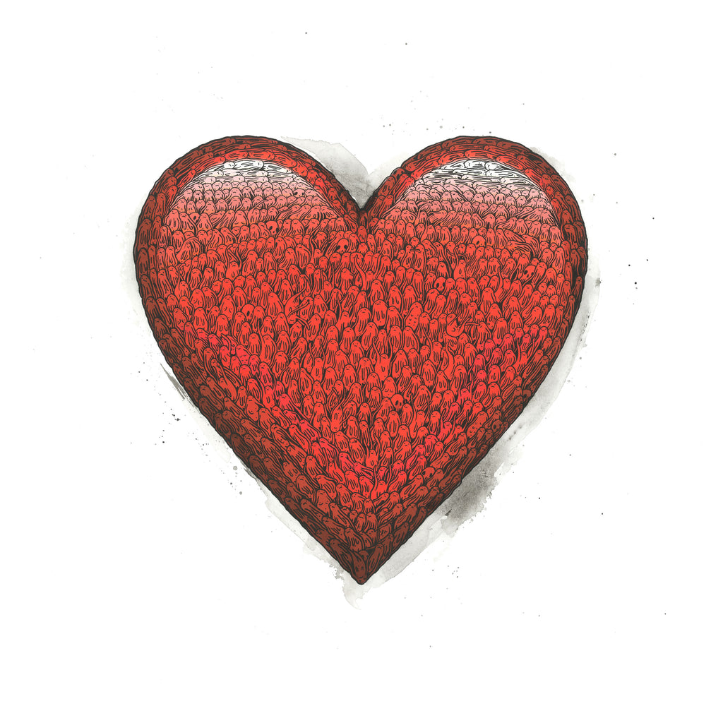 Heart of Champions - Red - Signed Print