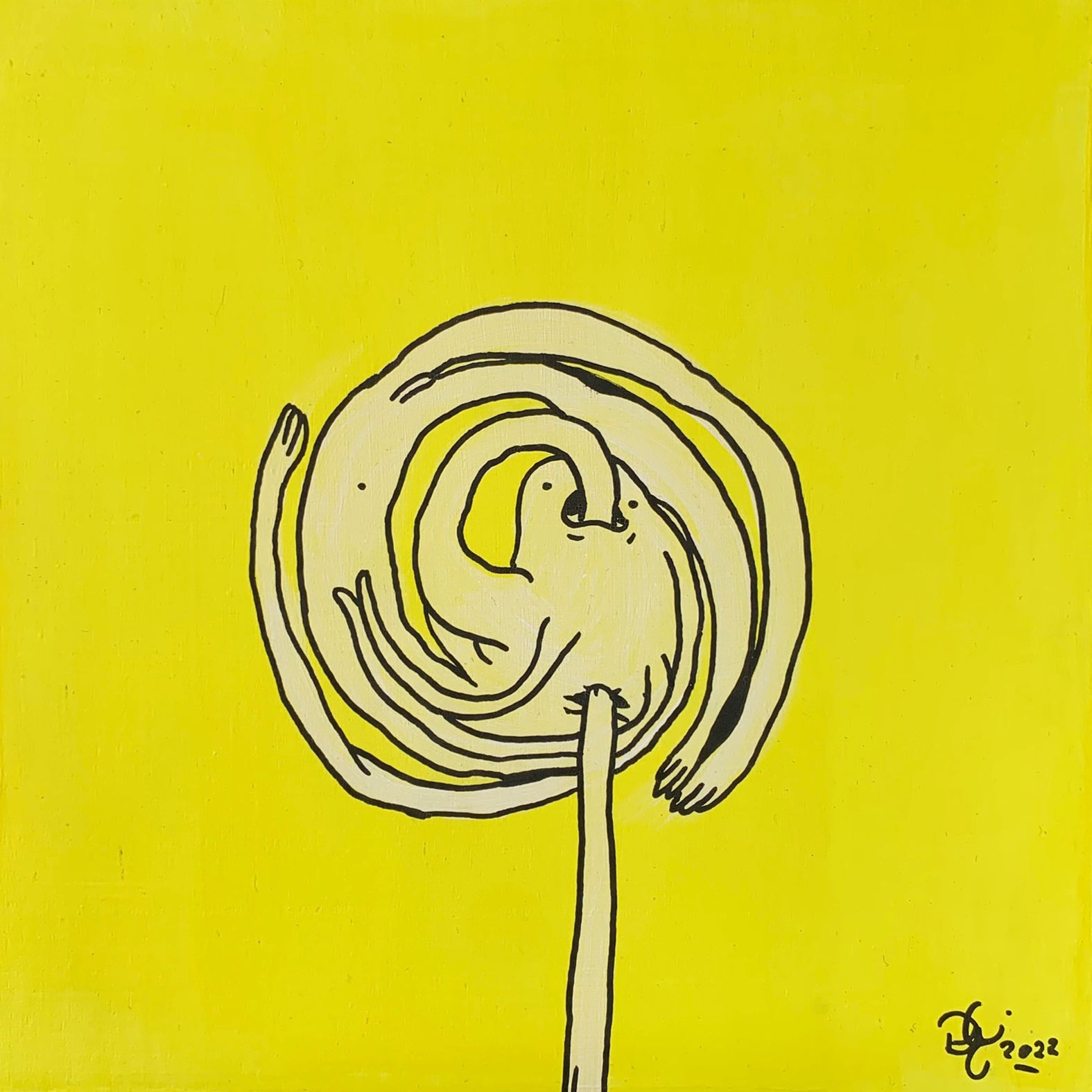 I Move The Stars For No One - Painting on Wood - Richard Berner Art