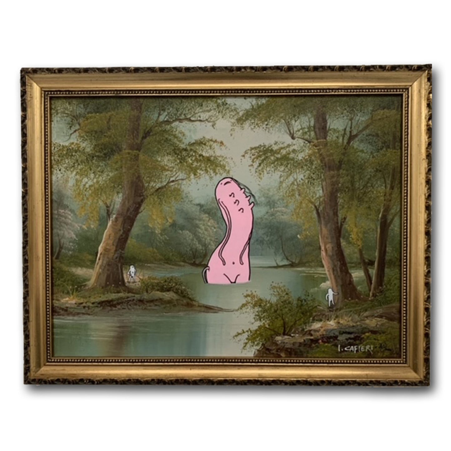 Lady Of The Lake - Painting on Painting