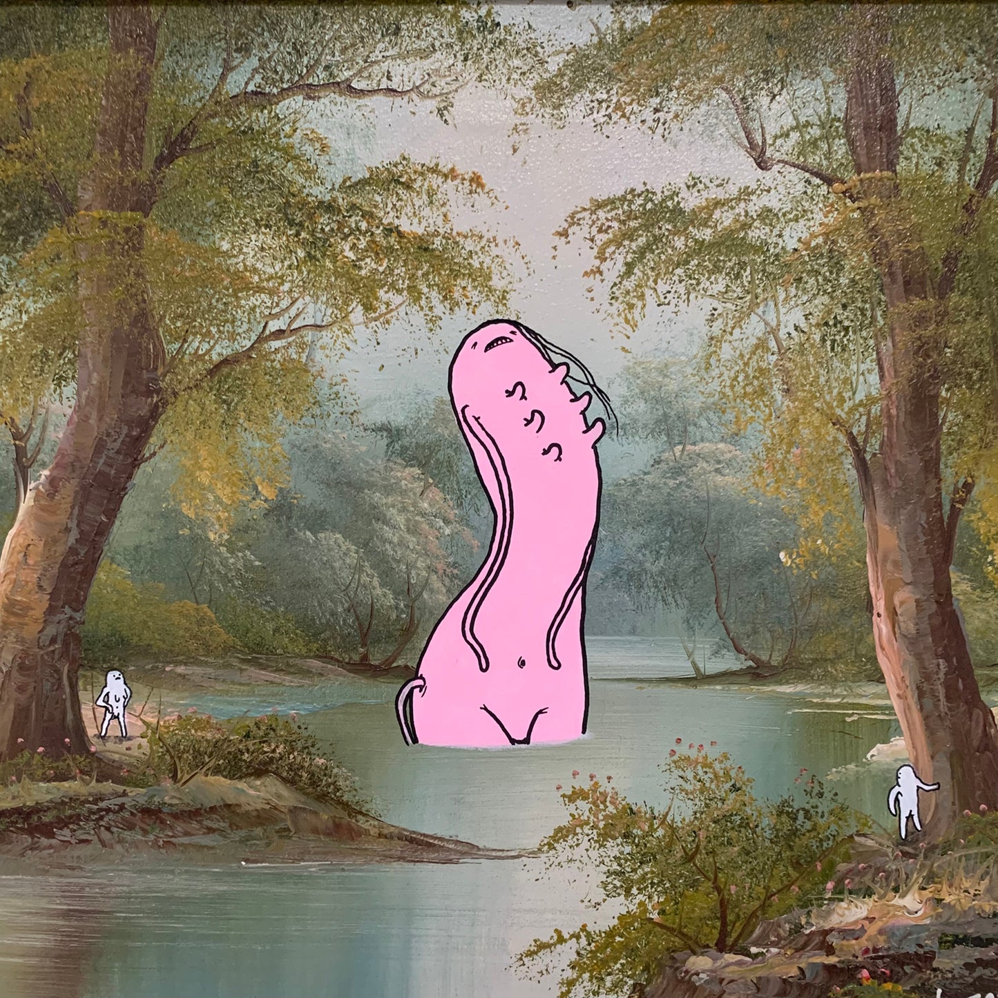 Lady Of The Lake - Painting on Painting - Richard Berner Art