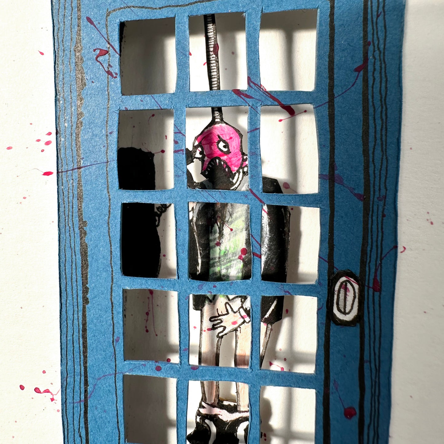 Lost Phone Box 4 - 3D Mixed Media