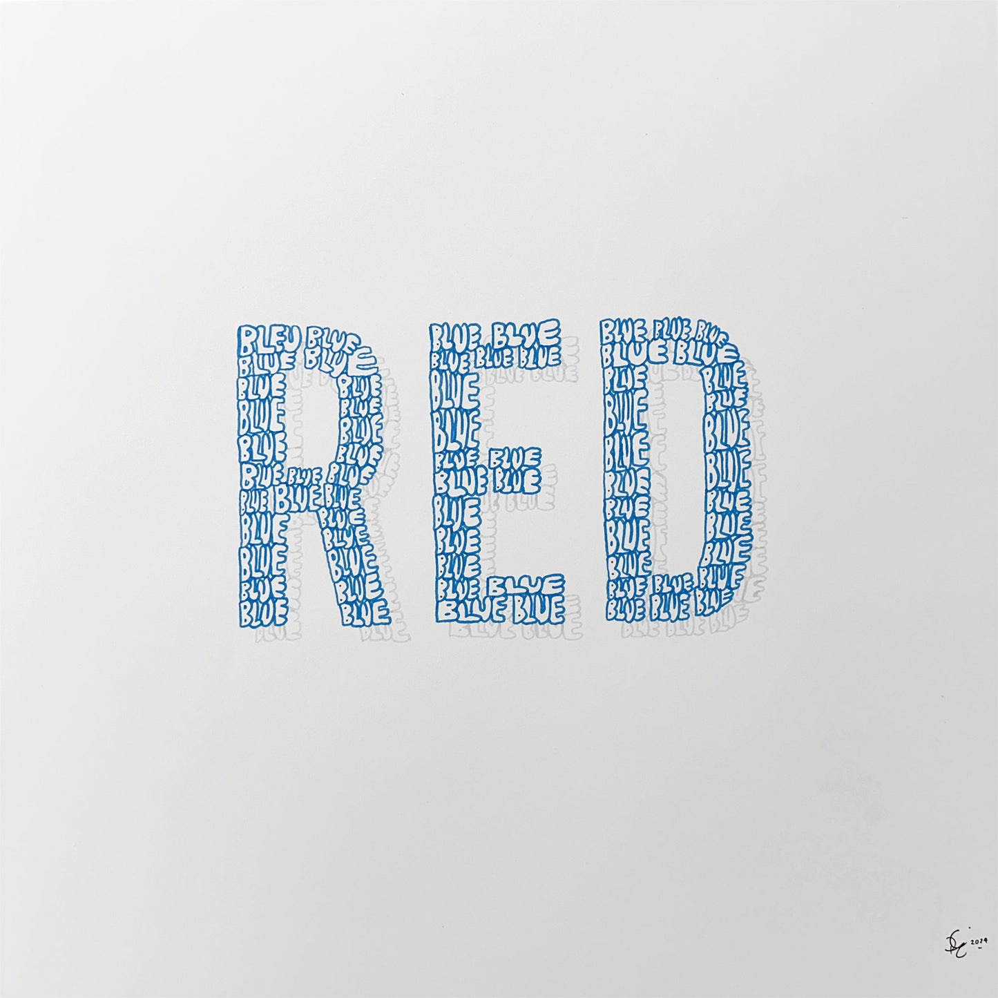 Blue - Drawing on Paper