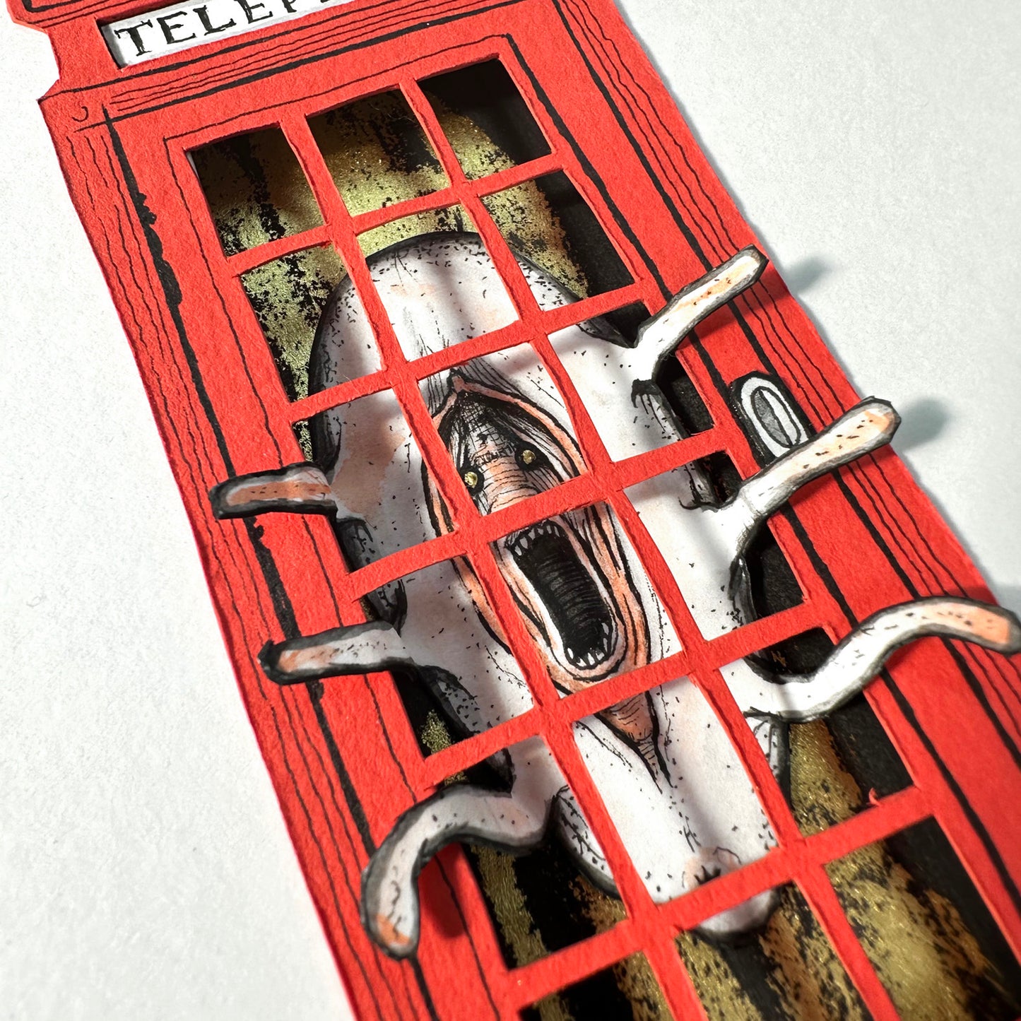 Lost Phone Box 1 - 3D Mixed Media