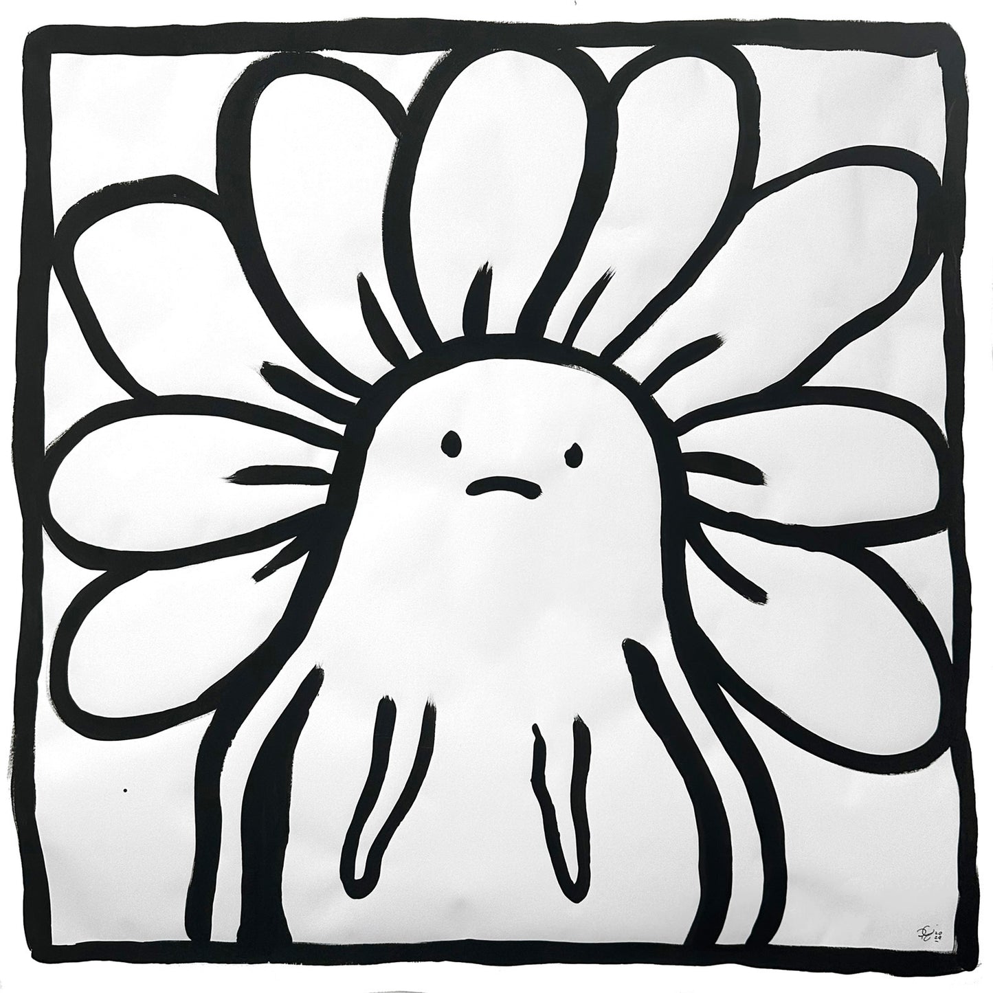 Flower Head - Painting on Paper