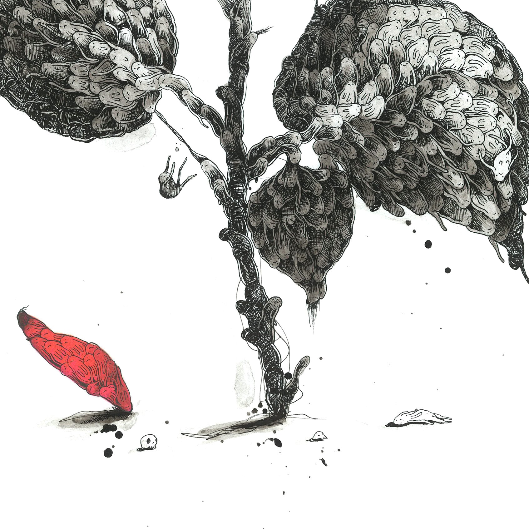 The Red Rose - Original Mixed Media - Richard Berner Art