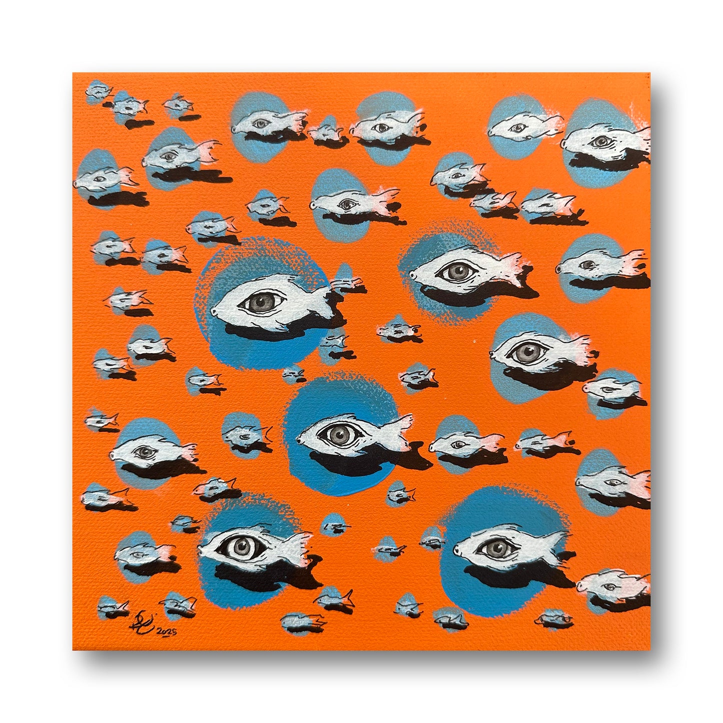 Fish Eyes - Painting on Canvas