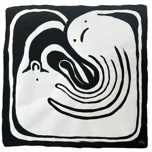 Recoil - Painting on Paper - Richard Berner Art