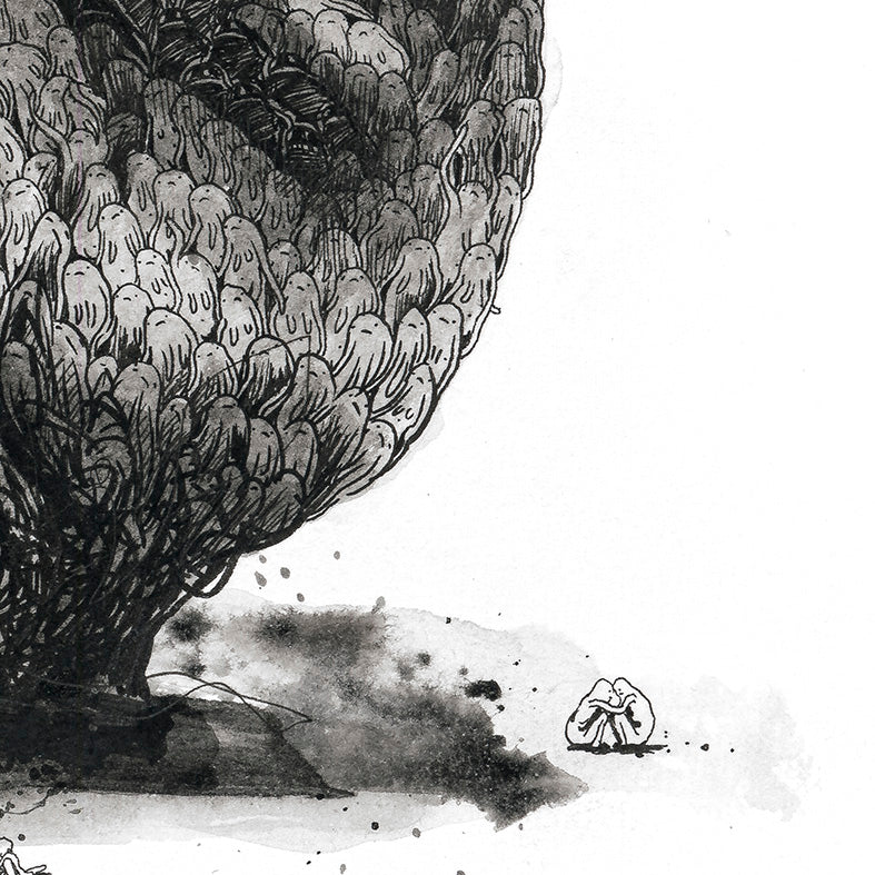 Two Selves - Framed Original on Paper