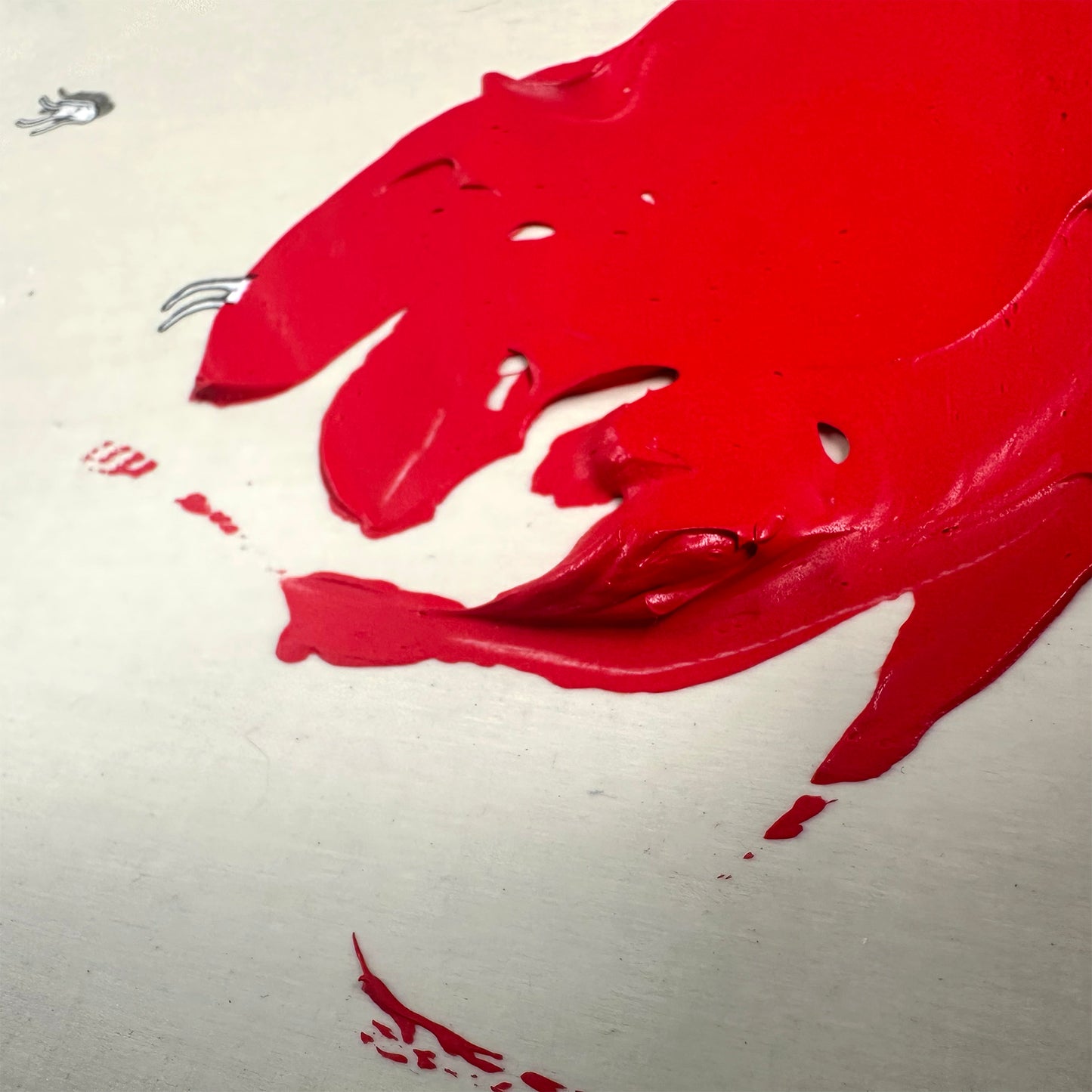 Red (ii) - Painting on Wood