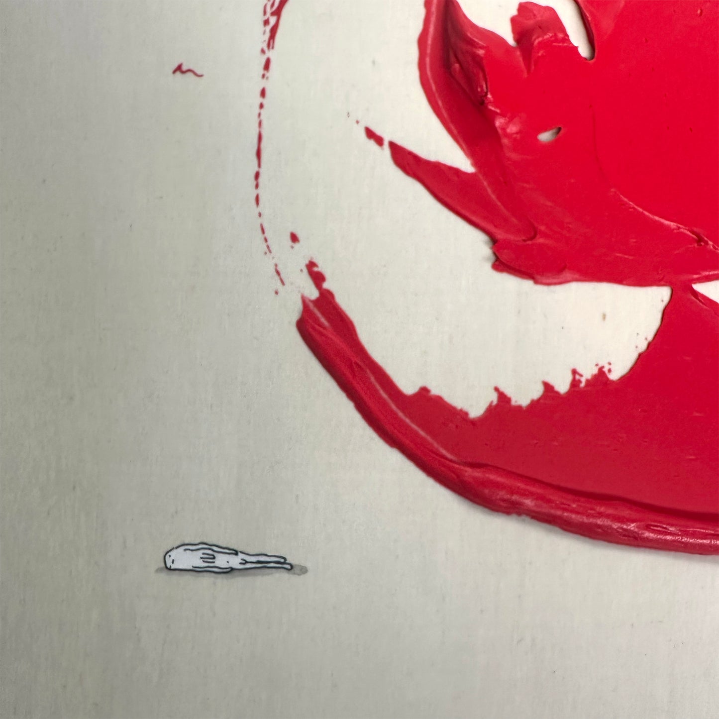 Red (ii) - Painting on Wood